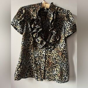 Worthington Animal Print Blouse